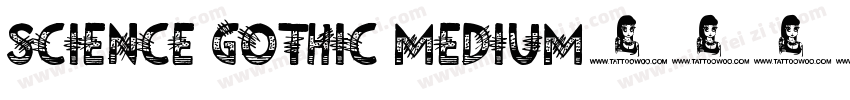 Science Gothic Medium字体转换